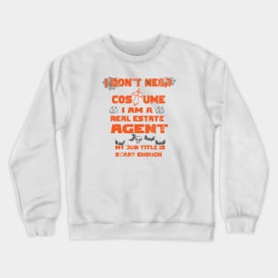 Real Estate Halloween Crewneck Sweatshirt